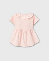 Blusa Cuello Plisado Rosa Zippy Detalle